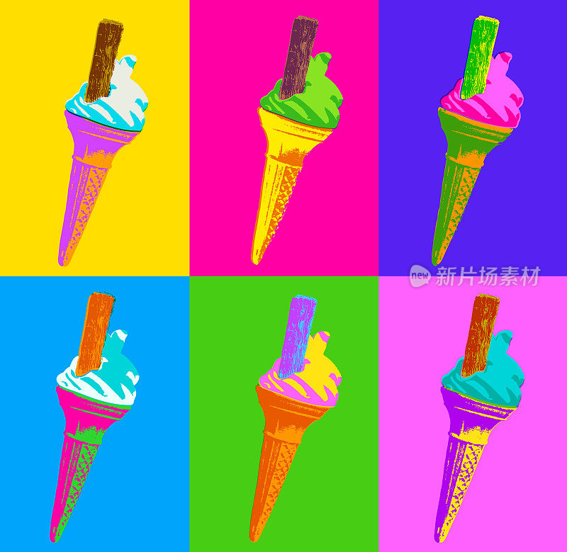 Ice cream cornets or cones